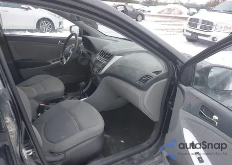 2013 Hyundai Accent Gls из США, поврежденный, VIN KMHCU4AE0DU460482